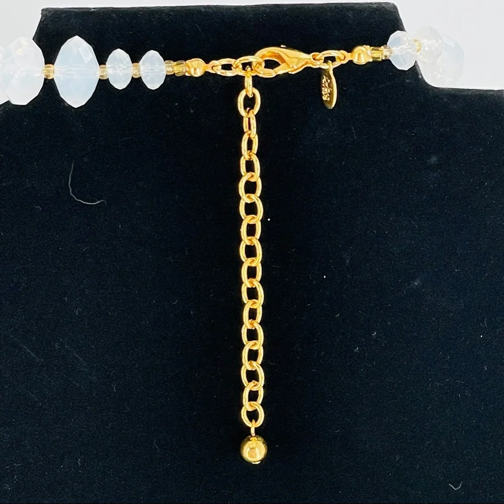 Joan Rivers Milk Faceted Lucite Bead Necklace - Picture 5 of 6